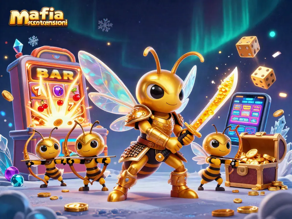 Engage with mafia casino recensioni through vibrant 3D illustration featuring exciting slot machine action.